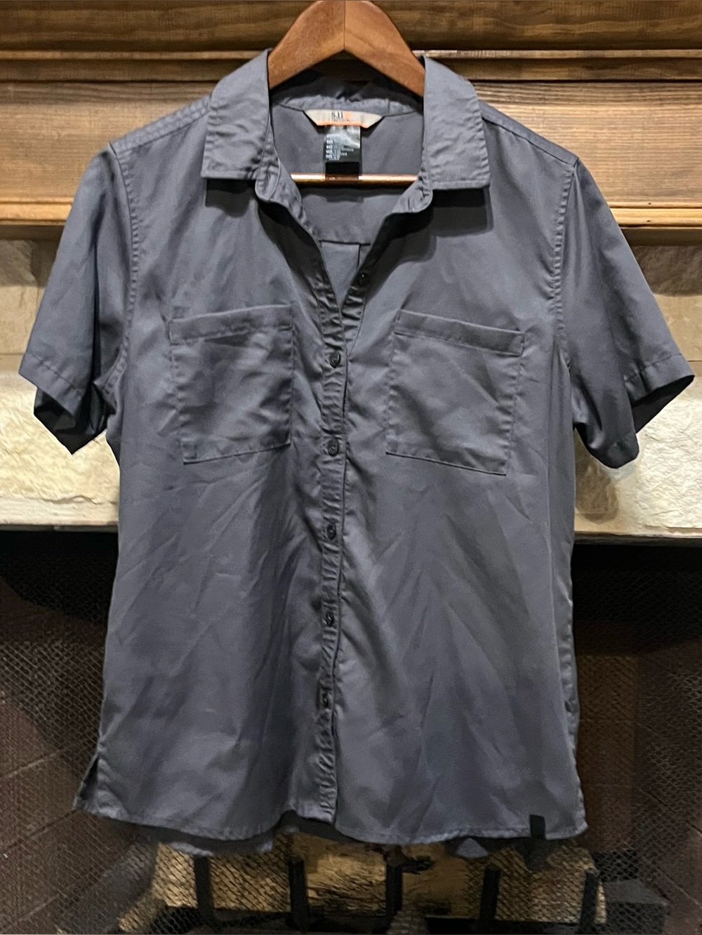 5.11 Tactical Women’s Celia Short Sleeve Button Down Shirt Flint Gray Size M